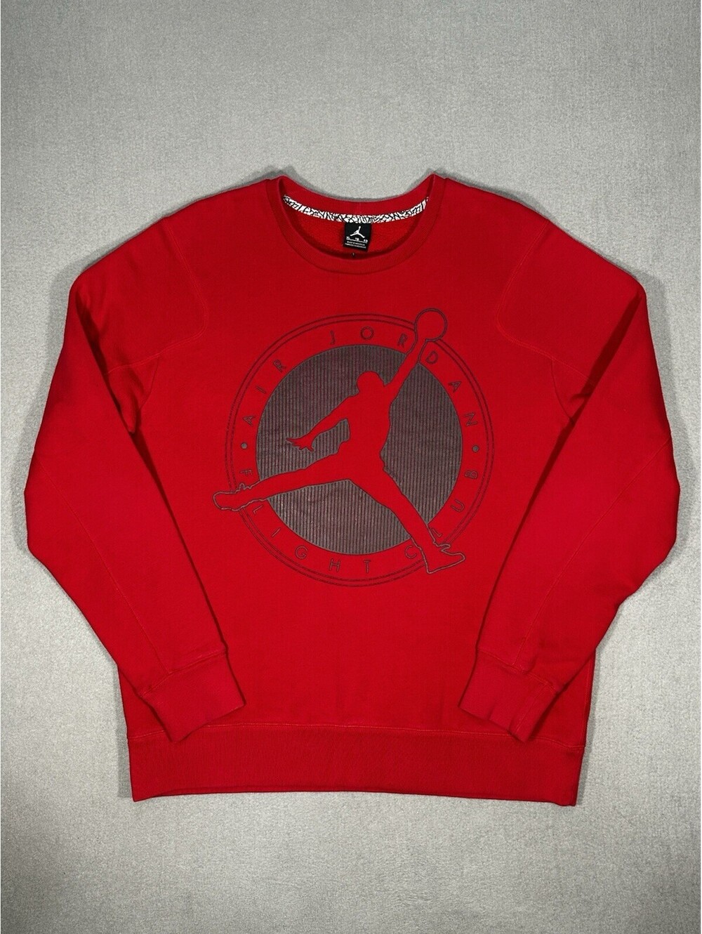 Nike Air Jordan Flight Club Red Crewneck Sweatshirt Mens XL Jumpman Logo